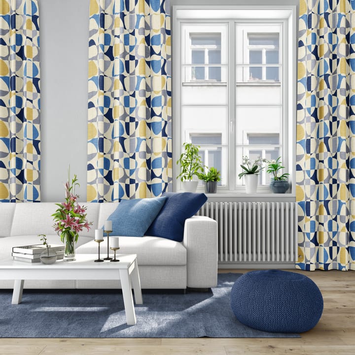 Tissu Mosaik - Bleu - Arvidssons Textil