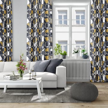 Tissu Mosaik - Gris foncé - Arvidssons Textil