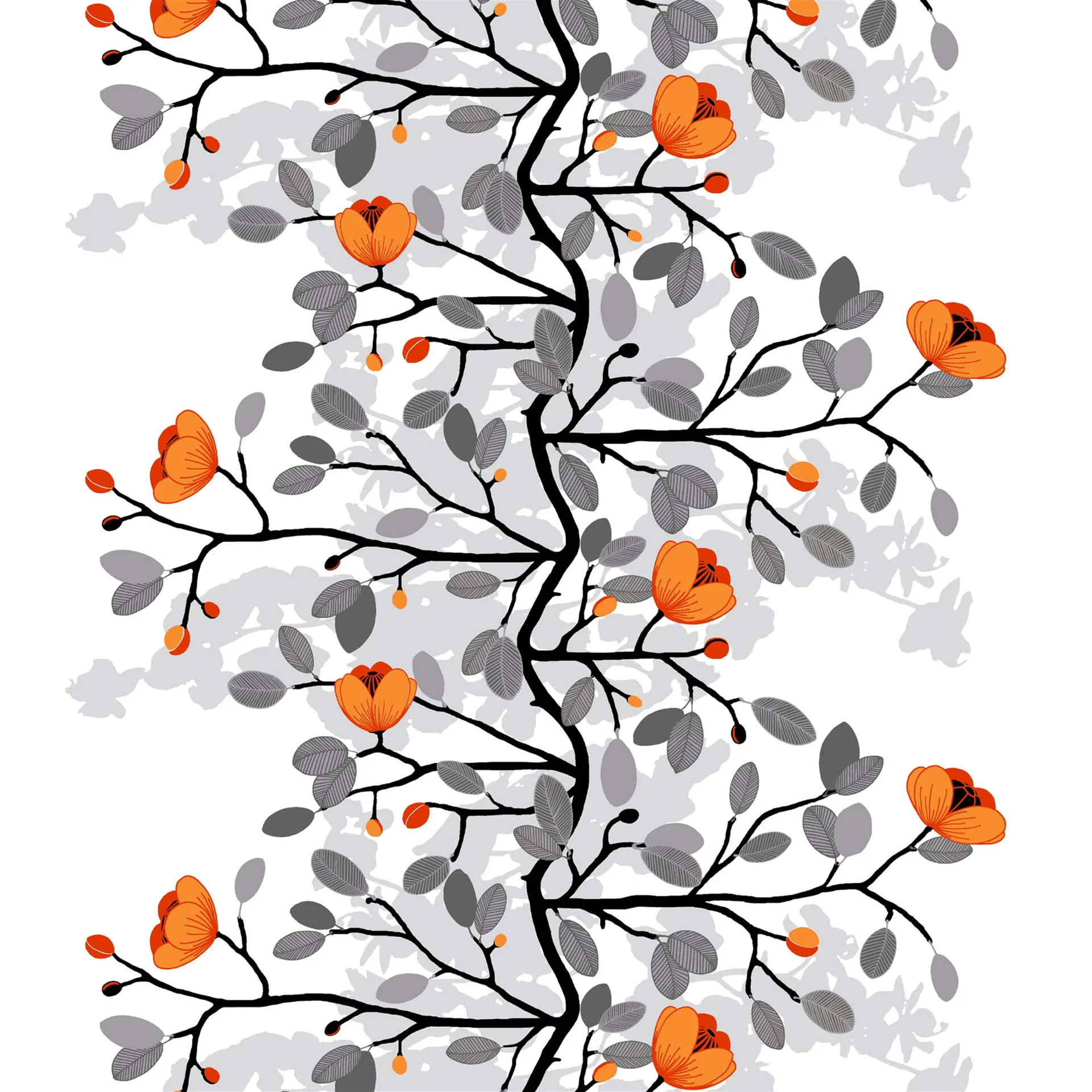 Tissu Ofelia, orange Arvidssons Textil