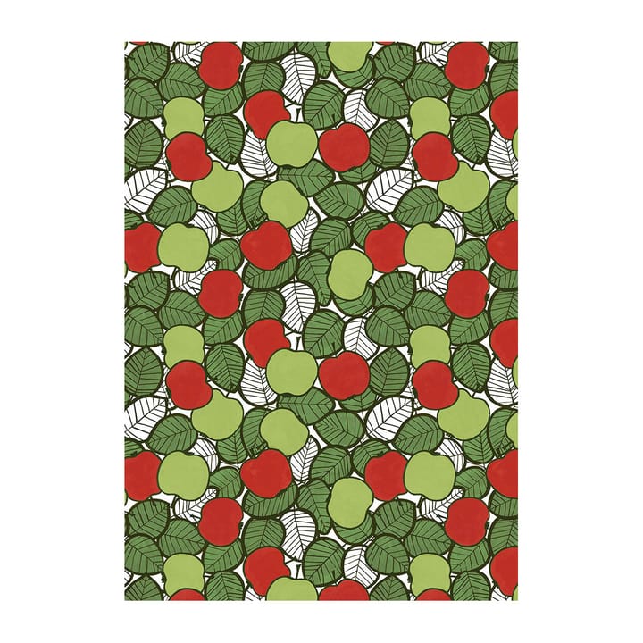 Tissu Päppel - Vert-rouge - Arvidssons Textil