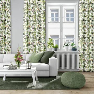 Tissu Skogsliv - Vert - Arvidssons Textil