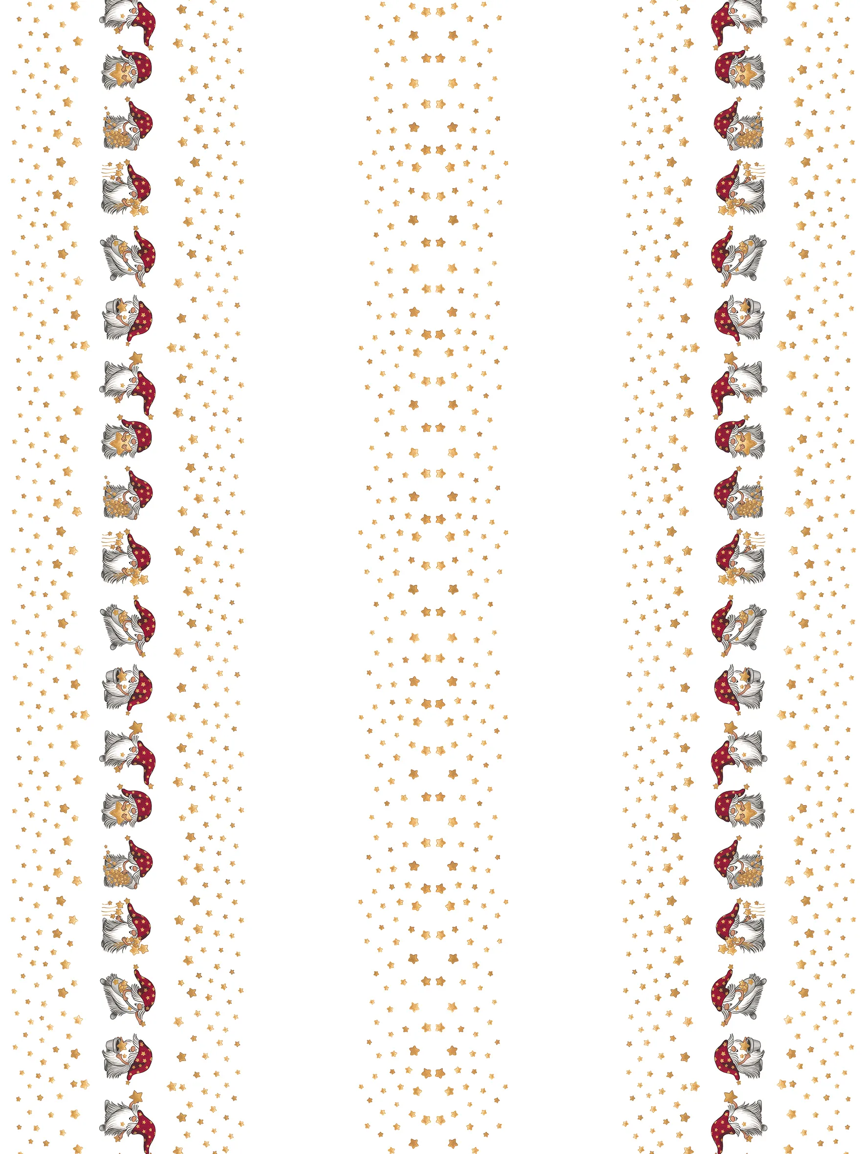 Tissu Stjärnglans, Blanc cassé Arvidssons Textil