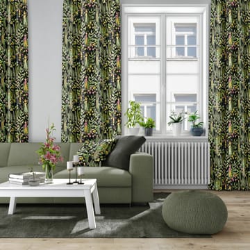 Tissu Trädgård - Noir-vert - Arvidssons Textil
