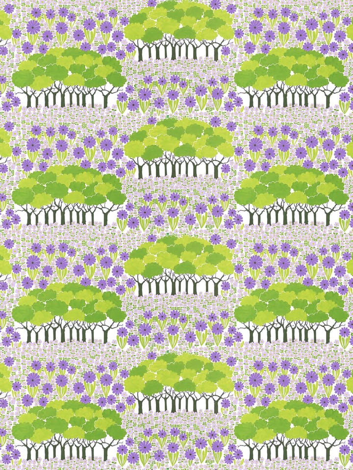 Toile cirée Allé - Vert-violet - Arvidssons Textil