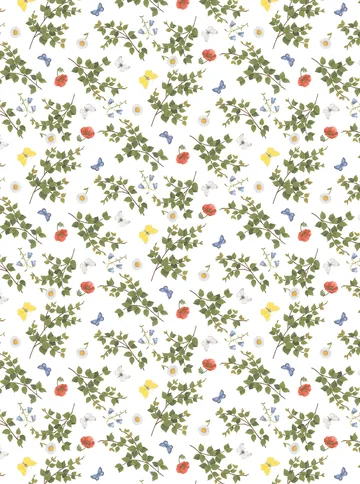 Toile cirée Björkäng - Vert-multi - Arvidssons Textil