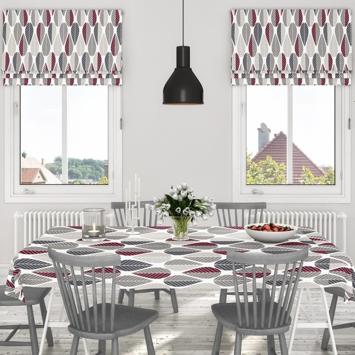 Toile cirée Blader, Gris-rouge Arvidssons Textil
