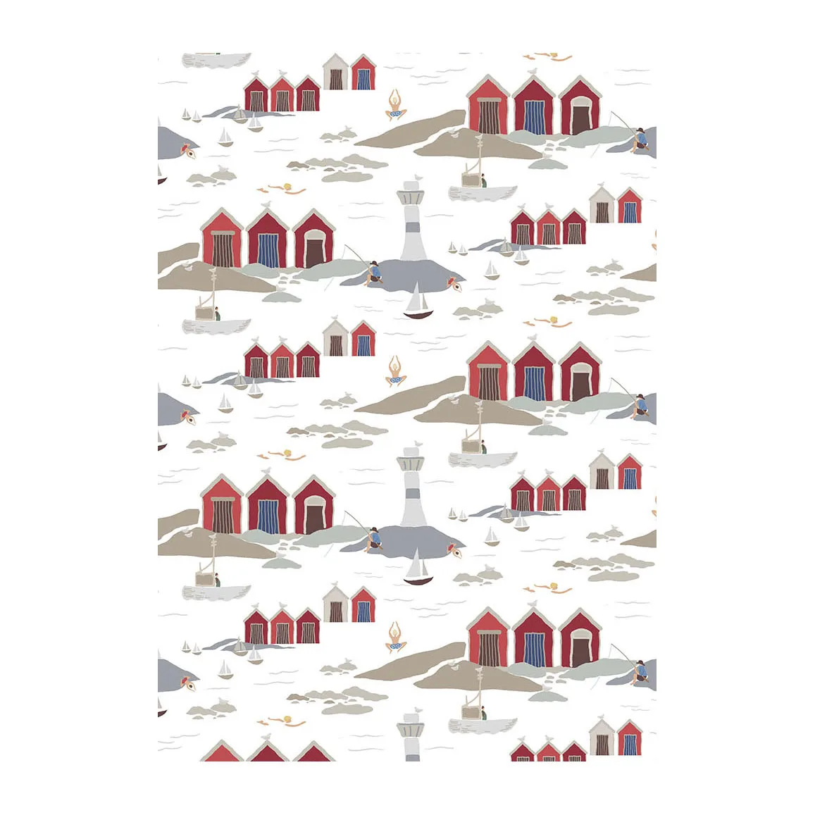 Toile cirée Kust, Blanc Arvidssons Textil