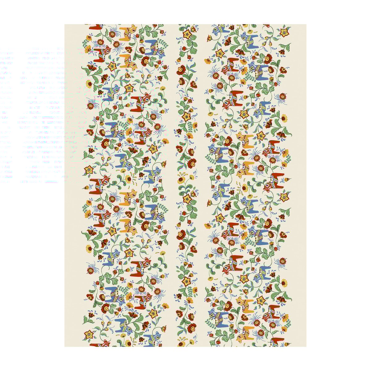 Arvidssons Textil Toile cirée Leksand Bård Beige | Design Scandinave | Tissus | Beige