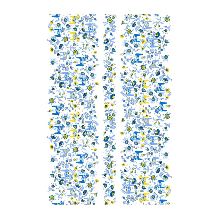 Toile cirée Leksand Bård - Bleu-jaune - Arvidssons Textil