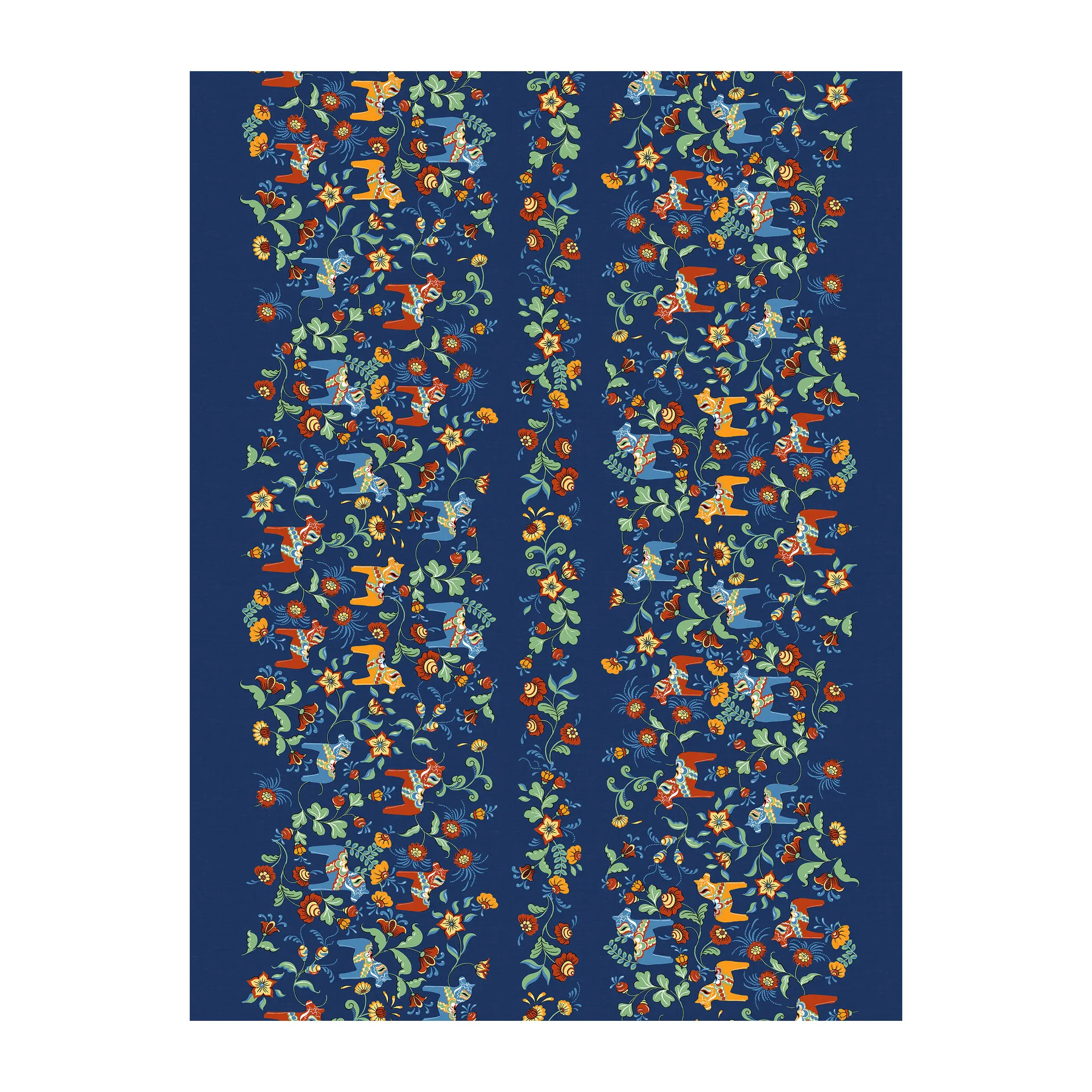 Toile cirée Leksand Bård, Bleu Arvidssons Textil