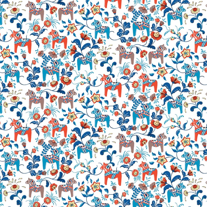 Toile cirée Leksand - Bleu-Orange - Arvidssons Textil