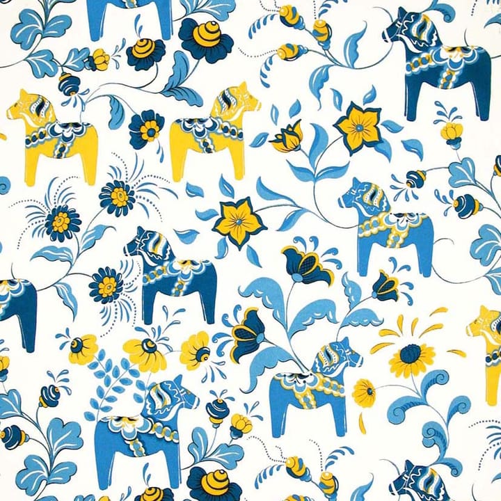 Toile cirée Leksand - Jaune-bleu - Arvidssons Textil