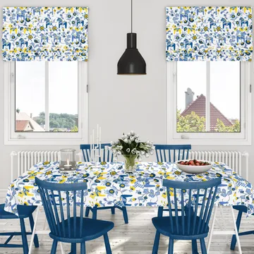 Toile cirée Leksand - Jaune-bleu - Arvidssons Textil