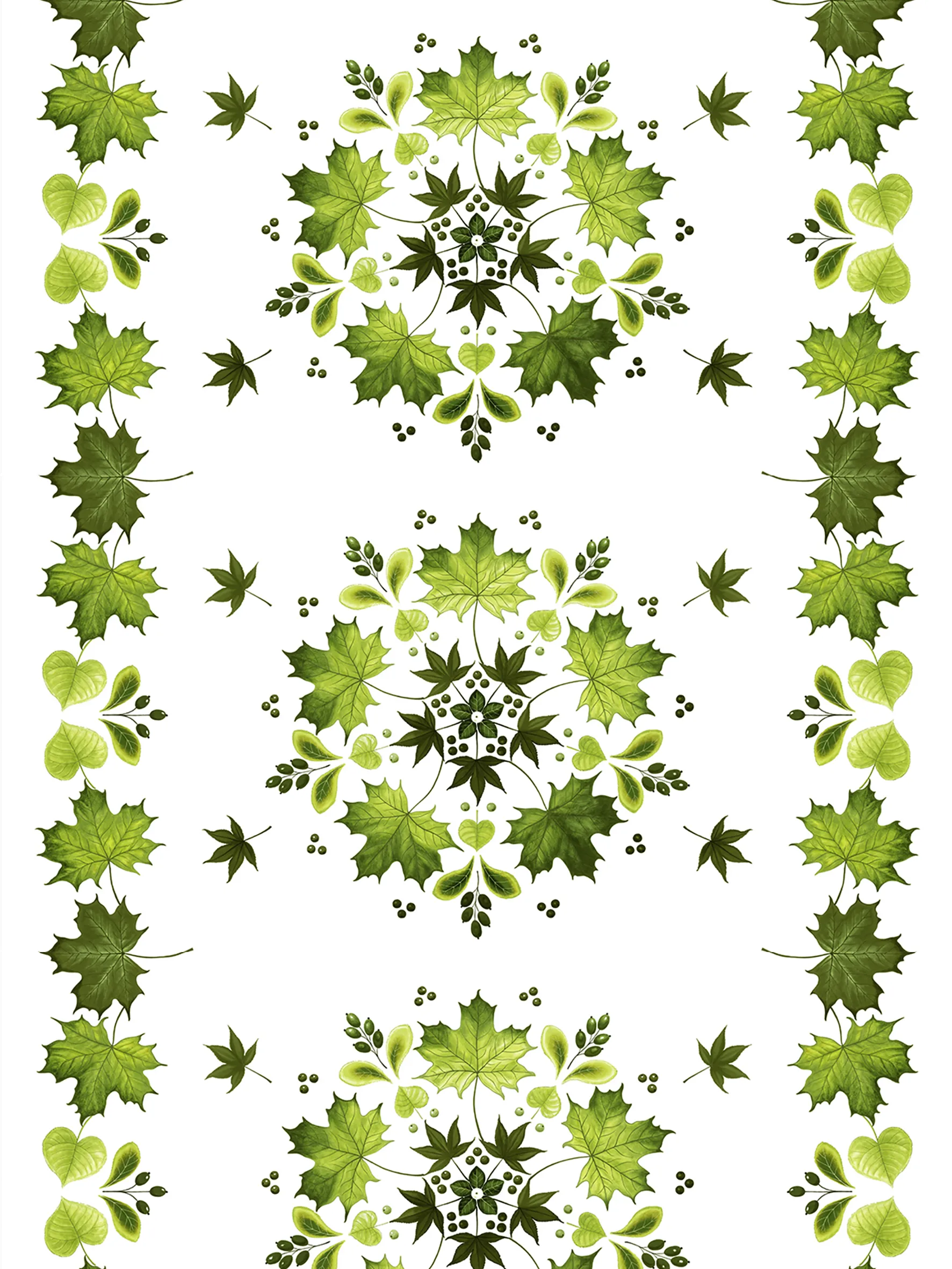 Toile cirée Lövkrans, Vert Arvidssons Textil