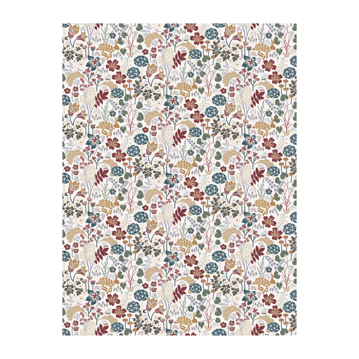 Arvidssons Textil Toile cirée Lyckeflyckt Rouille-marron