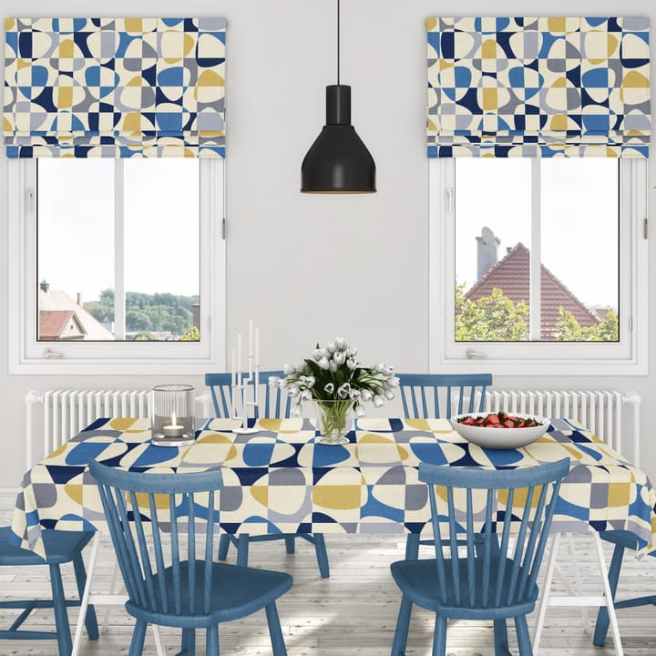 Toile cirée Mosaik, Bleu Arvidssons Textil
