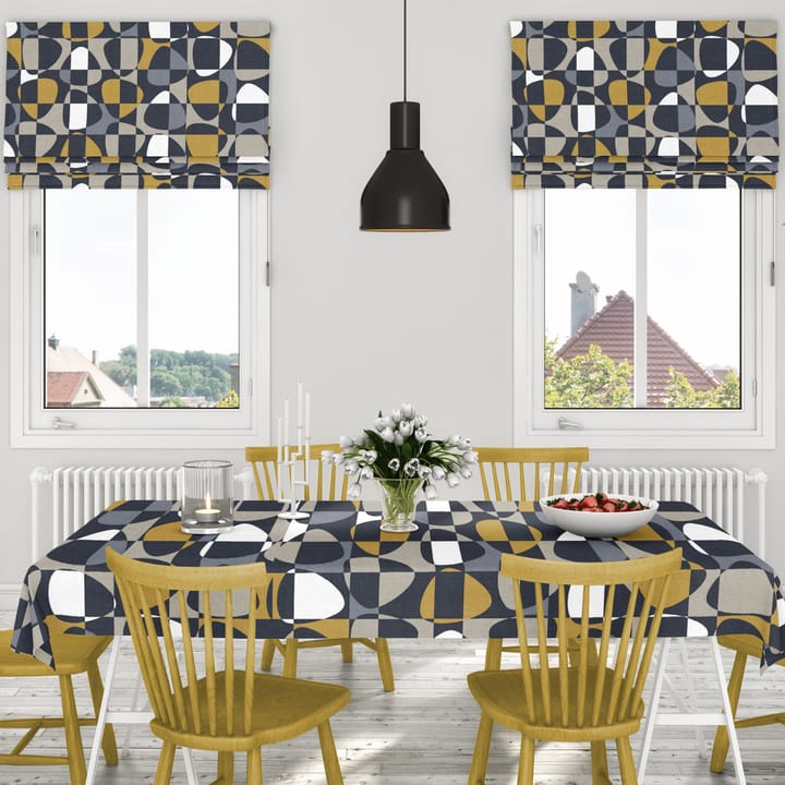 Toile cirée Mosaik, Gris foncé Arvidssons Textil