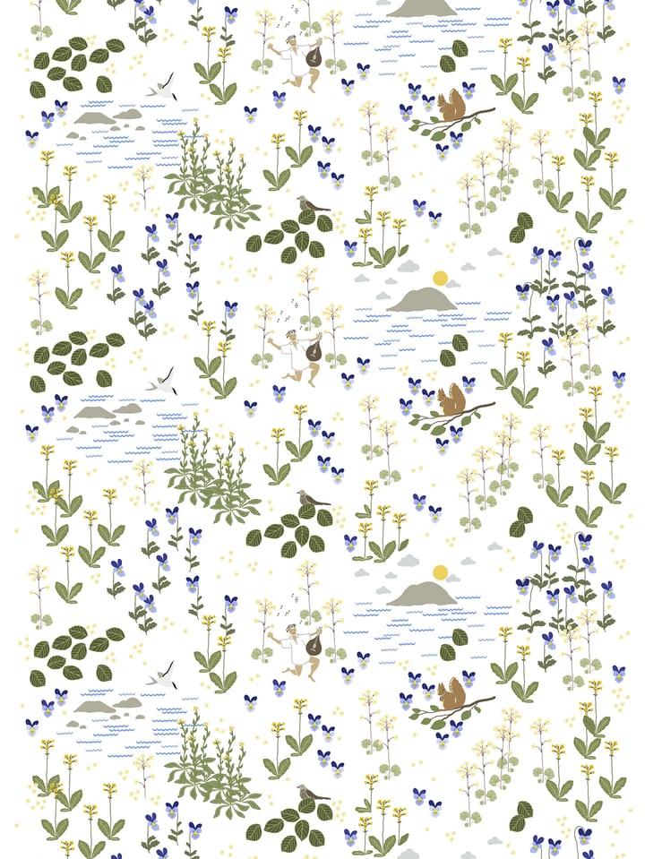 Toile cirée Rönnerdahl - Blanc cassé-vert - Arvidssons Textil