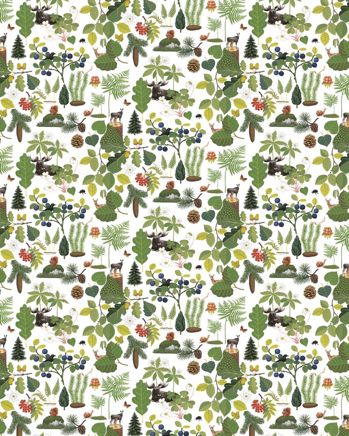 Toile cirée Skogsliv - Vert - Arvidssons Textil