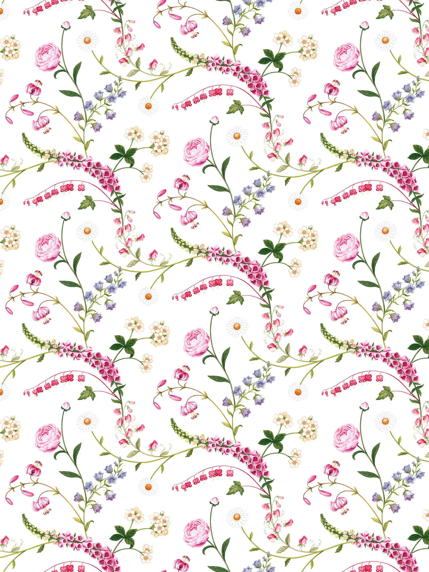 Toile cirée Trädgårdsblom, Rose Arvidssons Textil