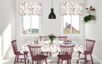 Toile cirée Trädgårdsblom - Rose - Arvidssons Textil