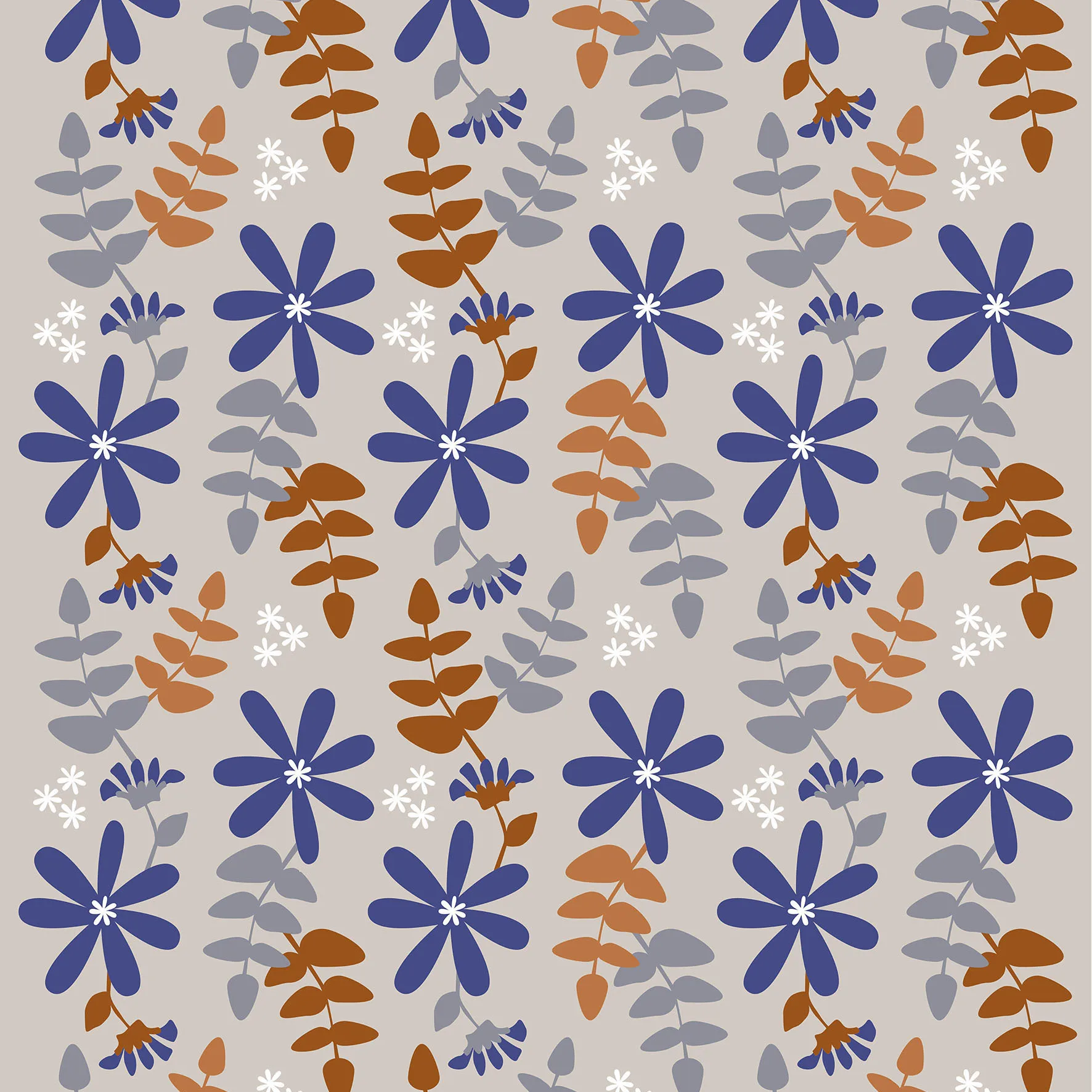 Toile cirée Under solen, Rouille Arvidssons Textil
