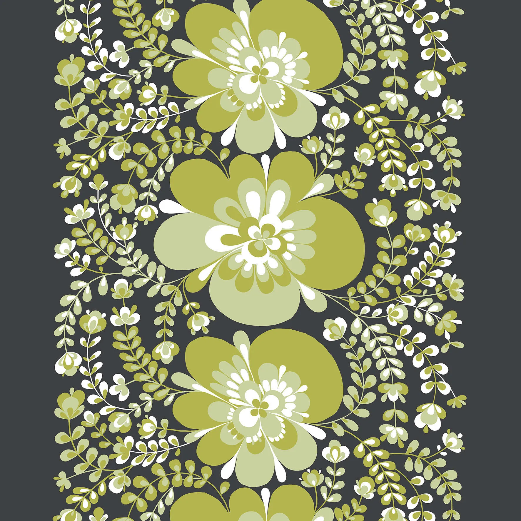 Toile cirée Vivcheka, Vert-gris Arvidssons Textil