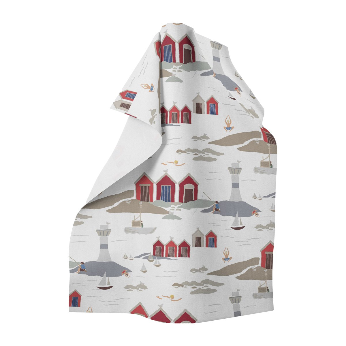 Arvidssons Textil Torchon de cuisine Kust 65x85 cm Blanc
