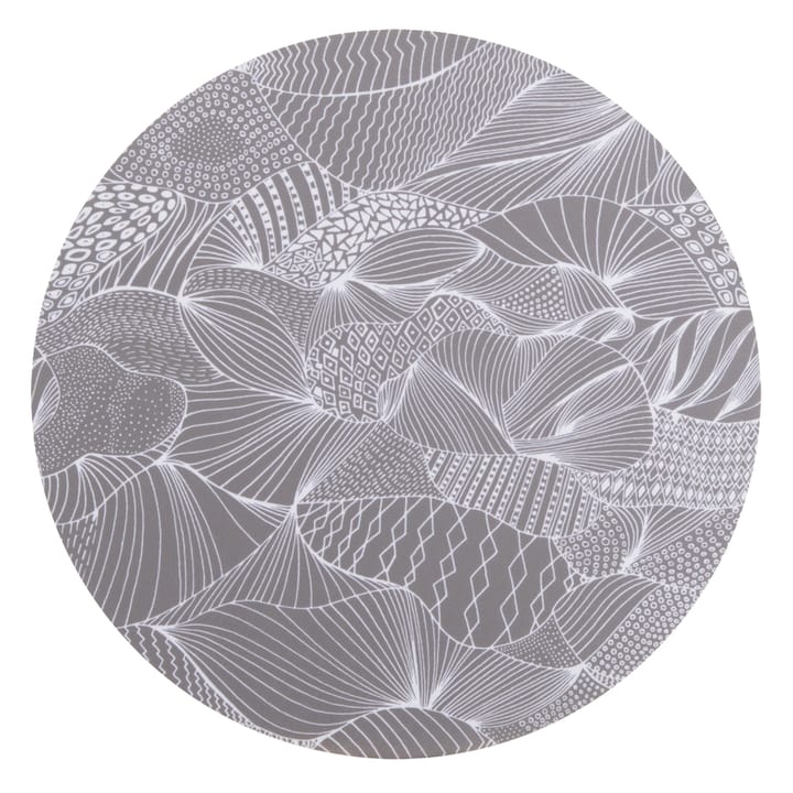 Dessous de Plat FEUILLES Brun, Noir & Blanc - ø 25cm