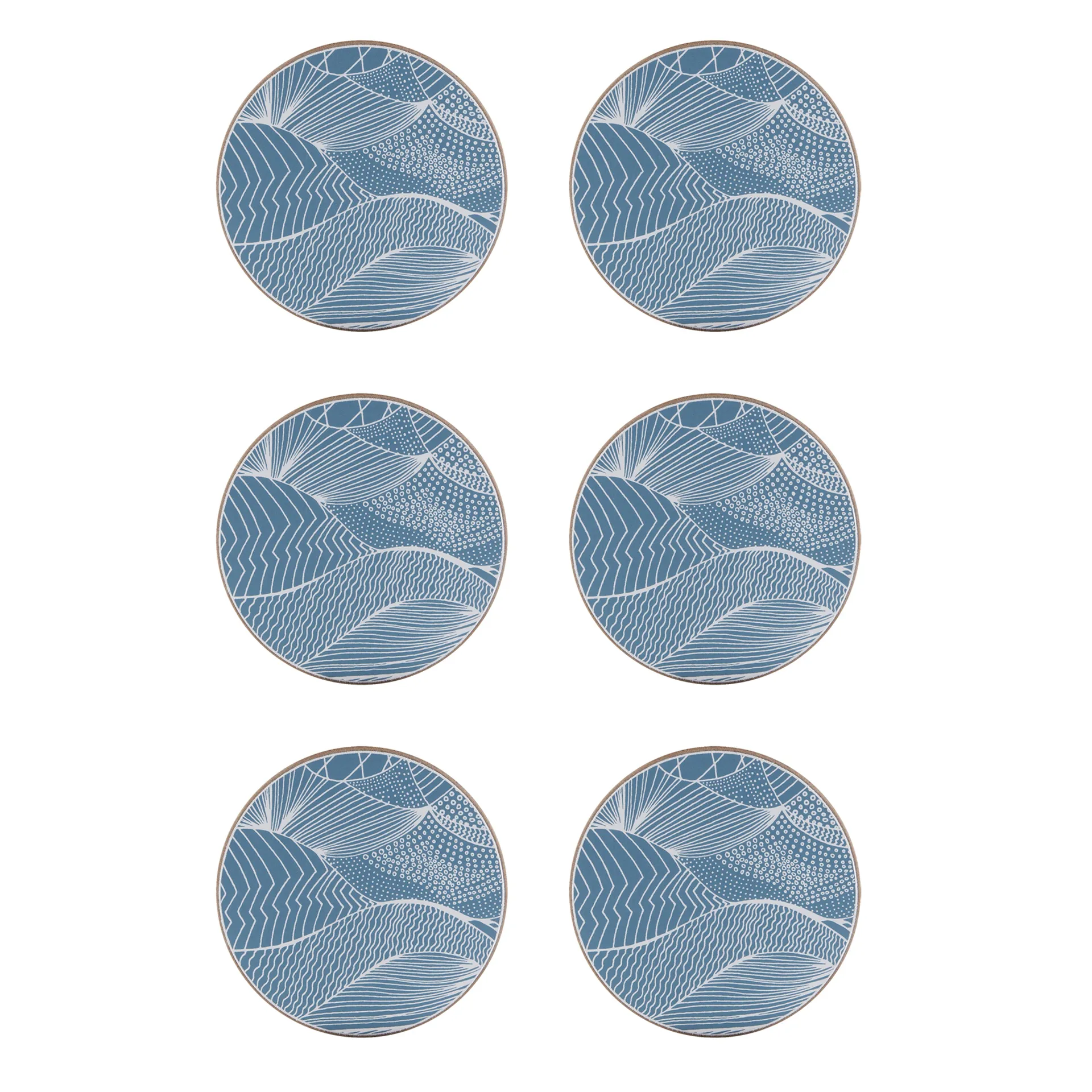 Dessous de verre Japanese Landscape Lot de 6, Ocean Åry Home