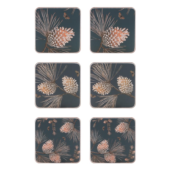 Dessous de verre Pine Cone Lot de 6 - Thunder - Åry Home