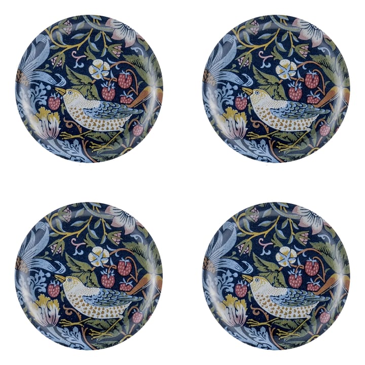 Dessous de verre Strawberry Thief Lot de 4 - Ø 11 cm - Åry Home