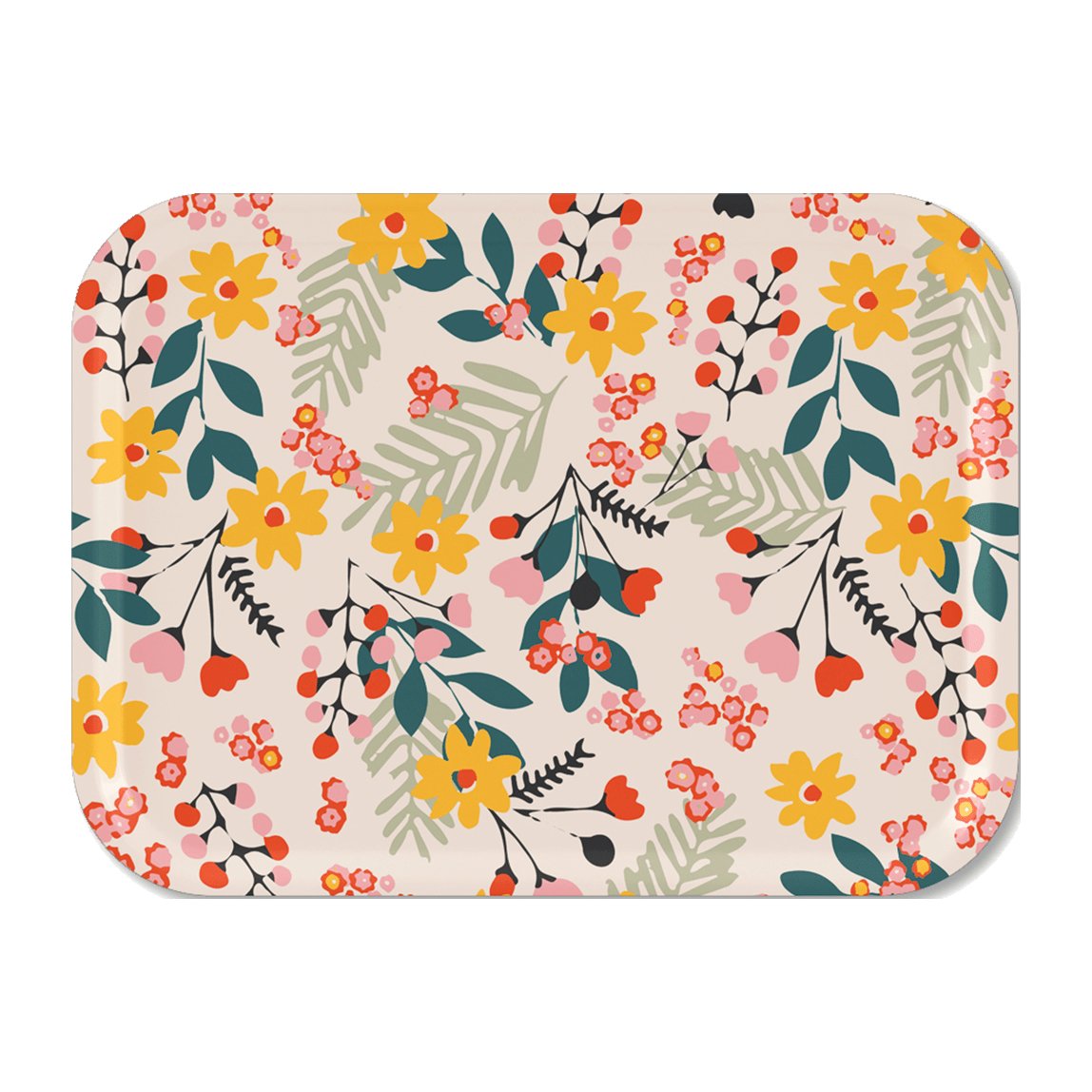 Åry Home Plateau Flower 20x27 cm Pink | Design Scandinave | Plateaux | Multi