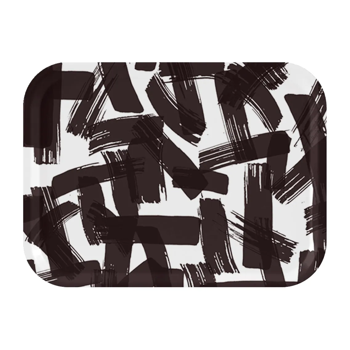 Plateau Kryss 20x27 cm, Black-white Åry Home