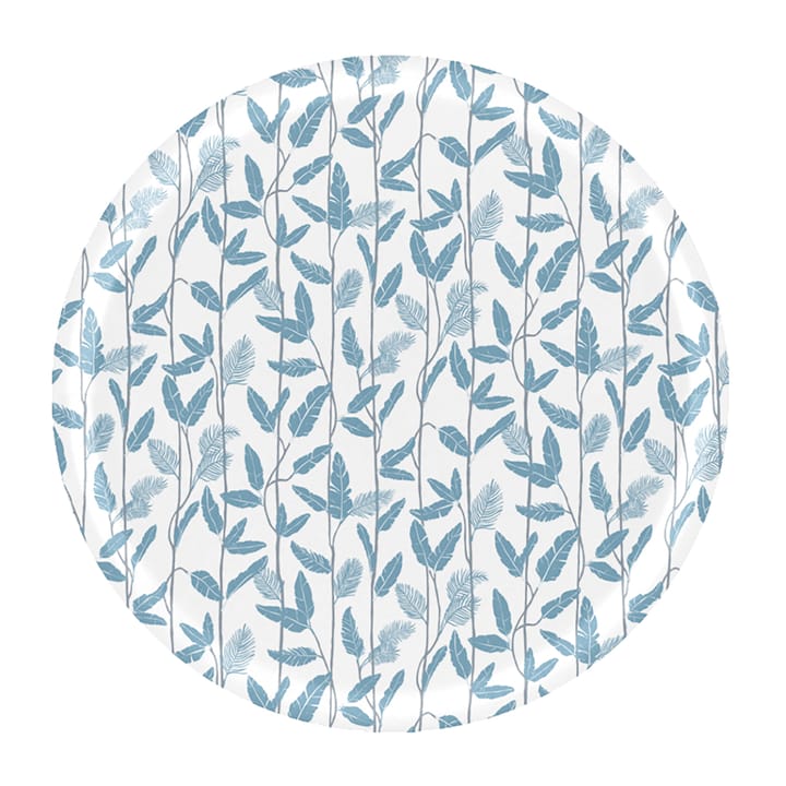 Plateau Mougli Blue Ø65 cm - Blue-white - Åry Home