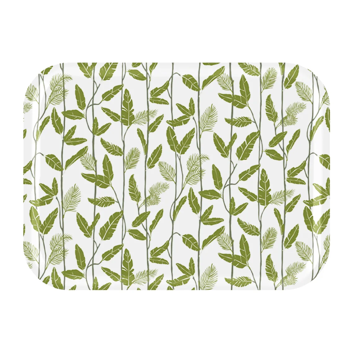 Plateau Mougli Green 20x27 cm, Green-white Åry Home