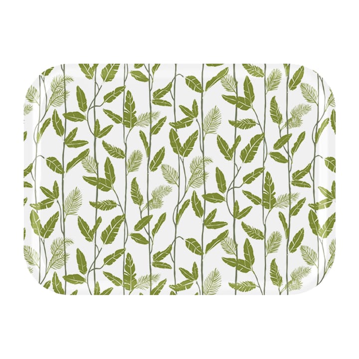 Plateau Mougli Green 20x27 cm - Green-white - Åry Home