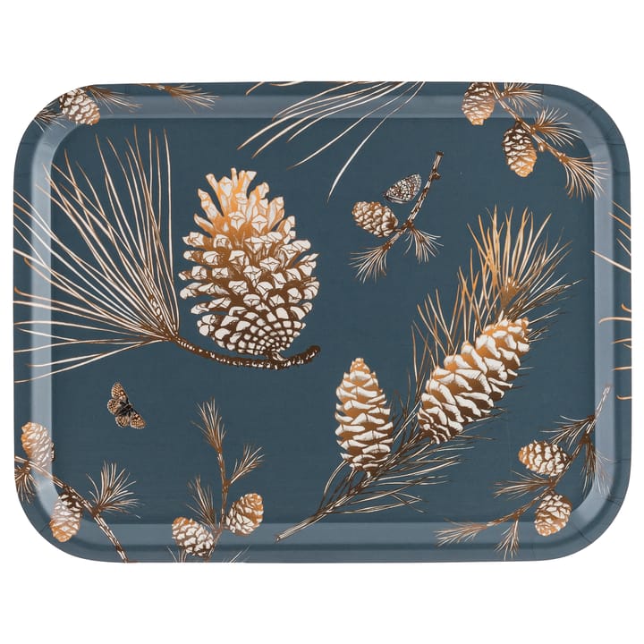 Plateau Pine Cone 28x36cm - Thunder blue - Åry Home