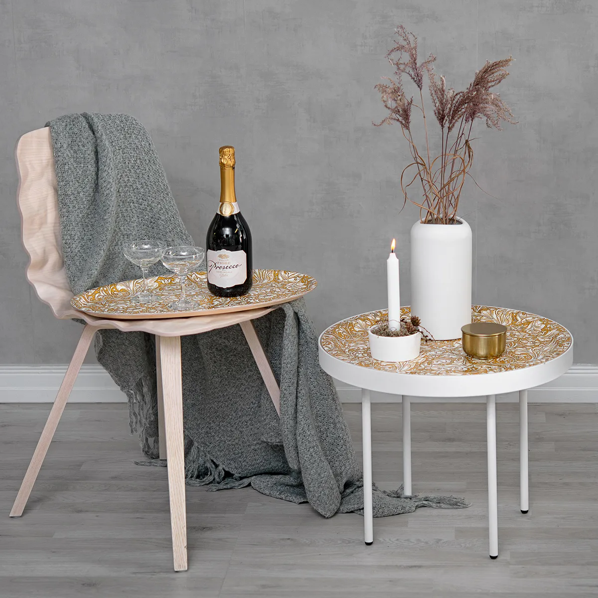 Plateau rond Bachelor's Button, Ø 38 cm Åry Home