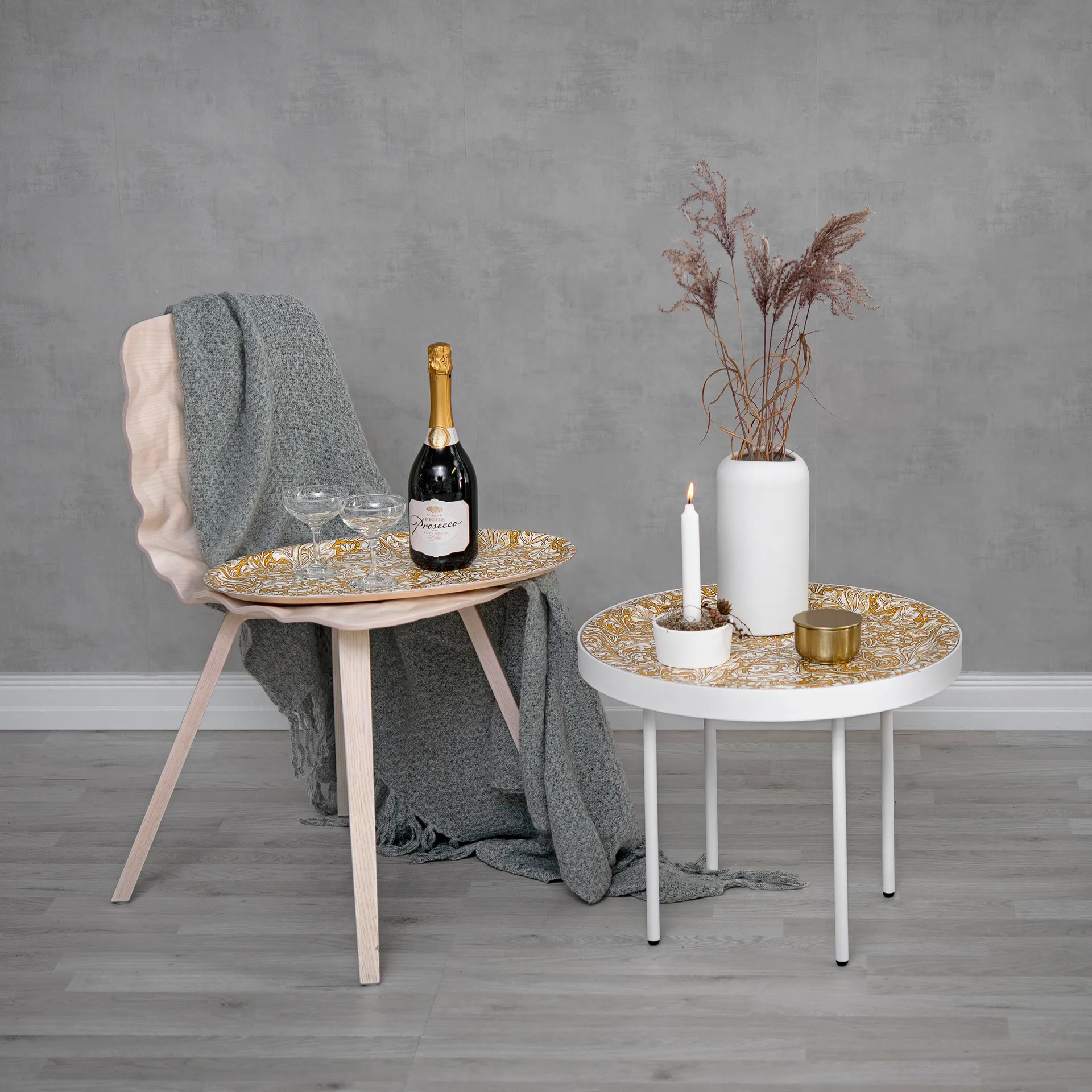 Plateau rond Bachelor's Button, Ø 49 cm Åry Home