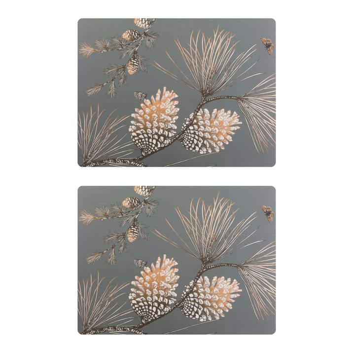 Set de table Pine Cone Lot de 2 - Moss grey - Åry Home