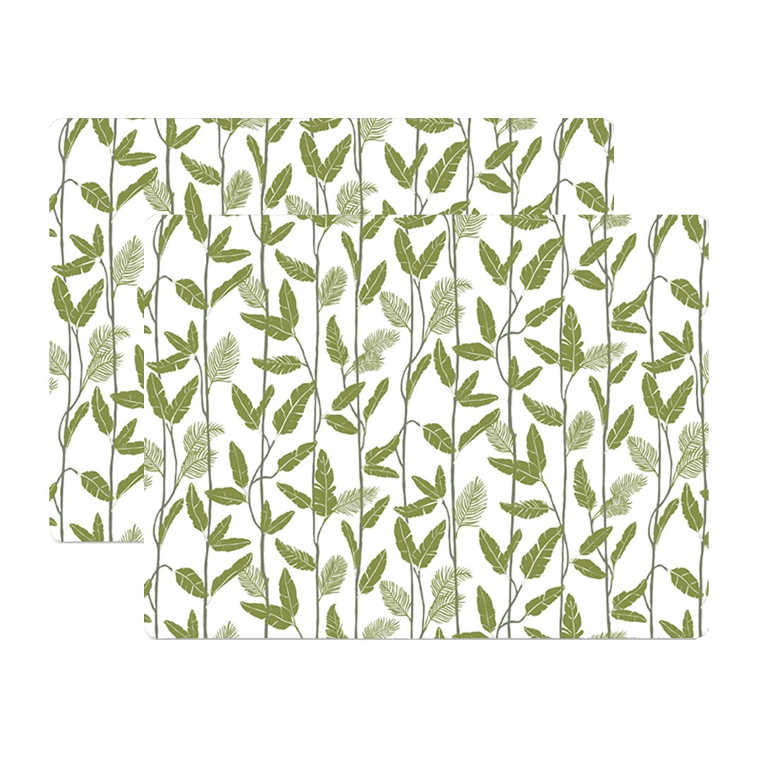 Åry Home Sets de table Mougli Green 30x40 cm lot de 2 Green-white