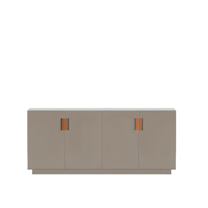 Armoire Frame 160 Low - dark sand, portes pliantes, 42 cm, cognac - Asplund