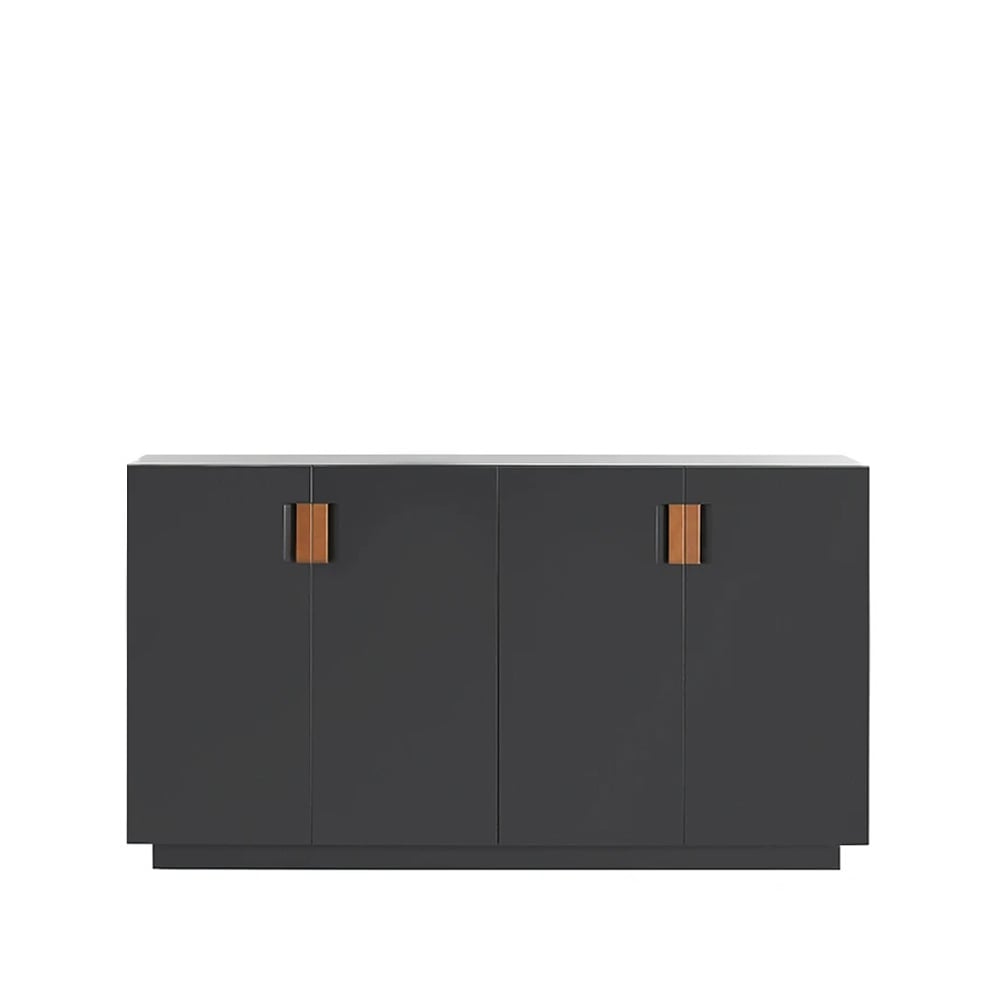 Asplund Armoire Frame 160 Medium char grey, portes pliantes, 42cm, cognac