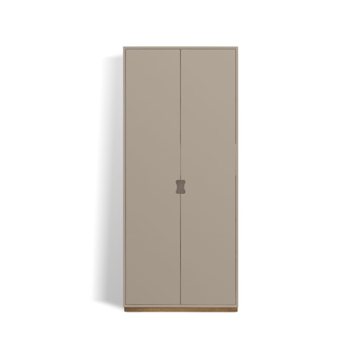 Armoire haute Snö F - dark sand, base en chêne, dj.30 cm - Asplund