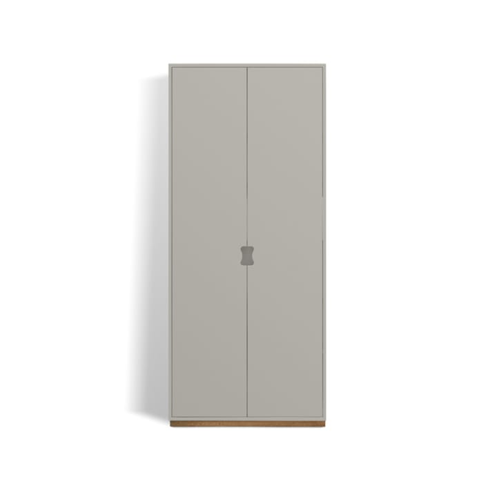 Armoire haute Snö F - light grey, base en chêne, dj.30 cm - Asplund