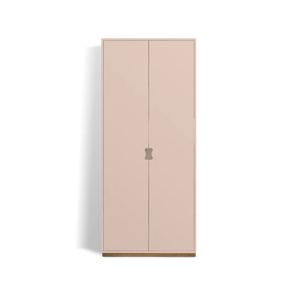 Armoire haute Snö F, Rose, base en chêne, dj.42 cm Asplund