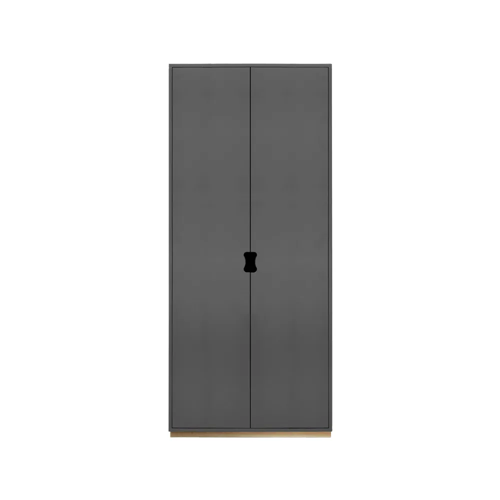 Armoire haute Snö F, Storm grey, base en bouleau, dj.30 cm Asplund