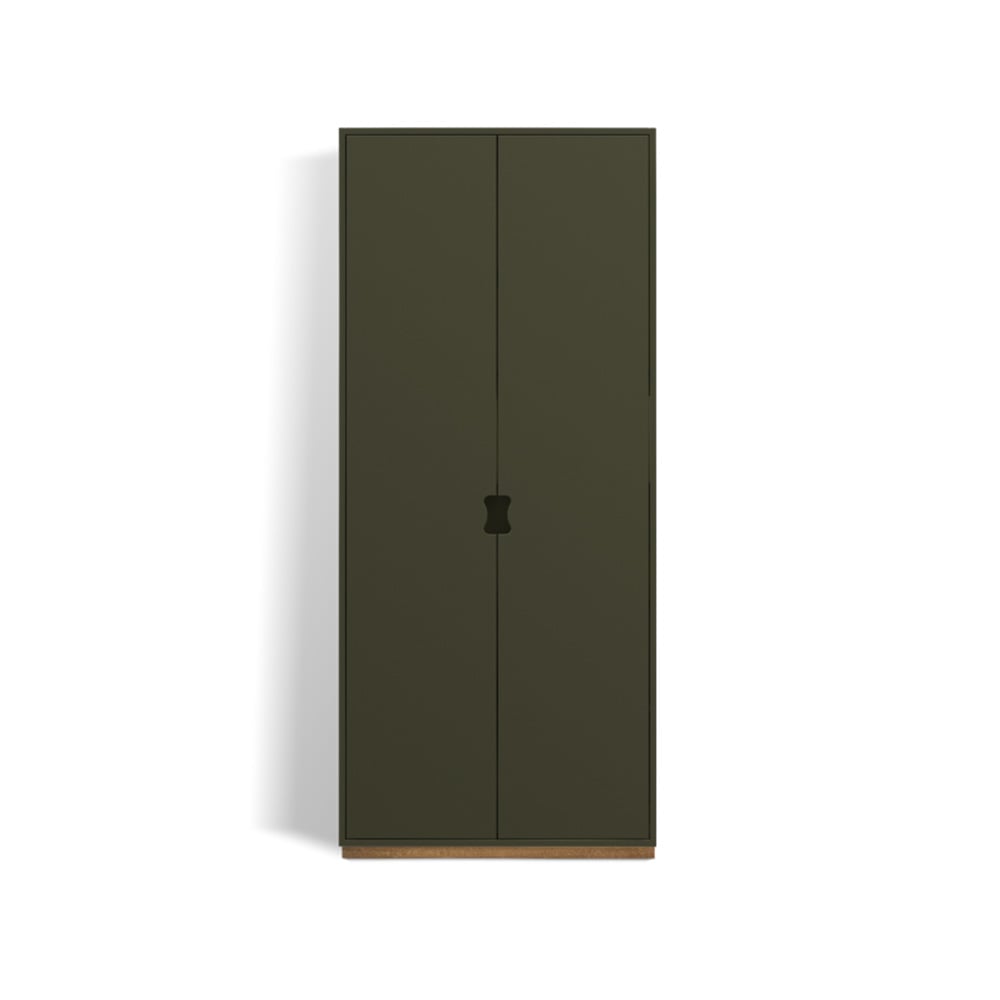 Asplund Armoire haute Snö F Taupe, bas en chêne, dj.42 cm