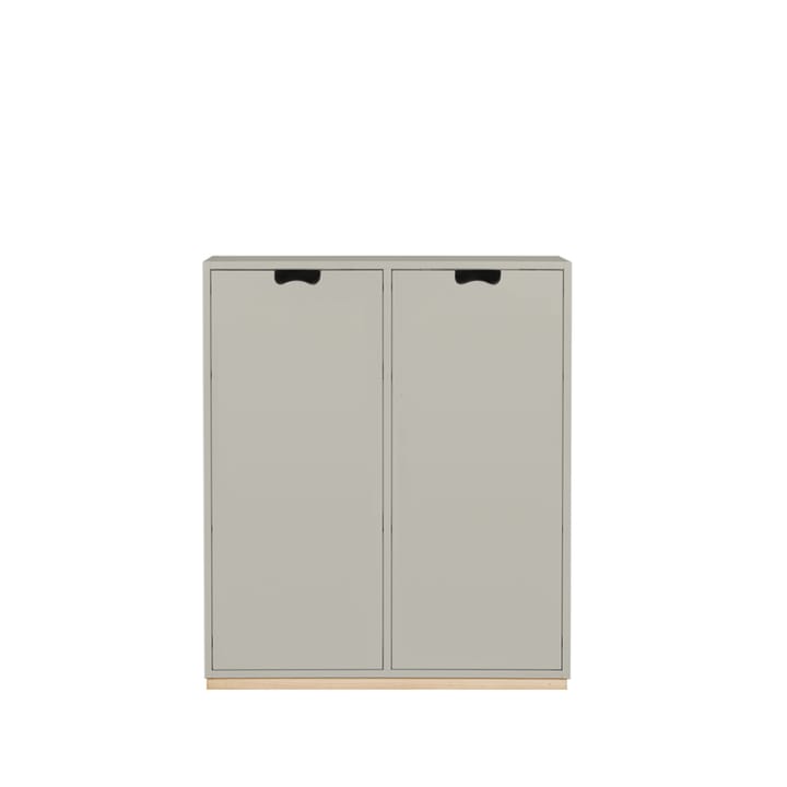 Armoire Snö E - light grey, base en bouleau, portes opaques, dj.30 cm - Asplund